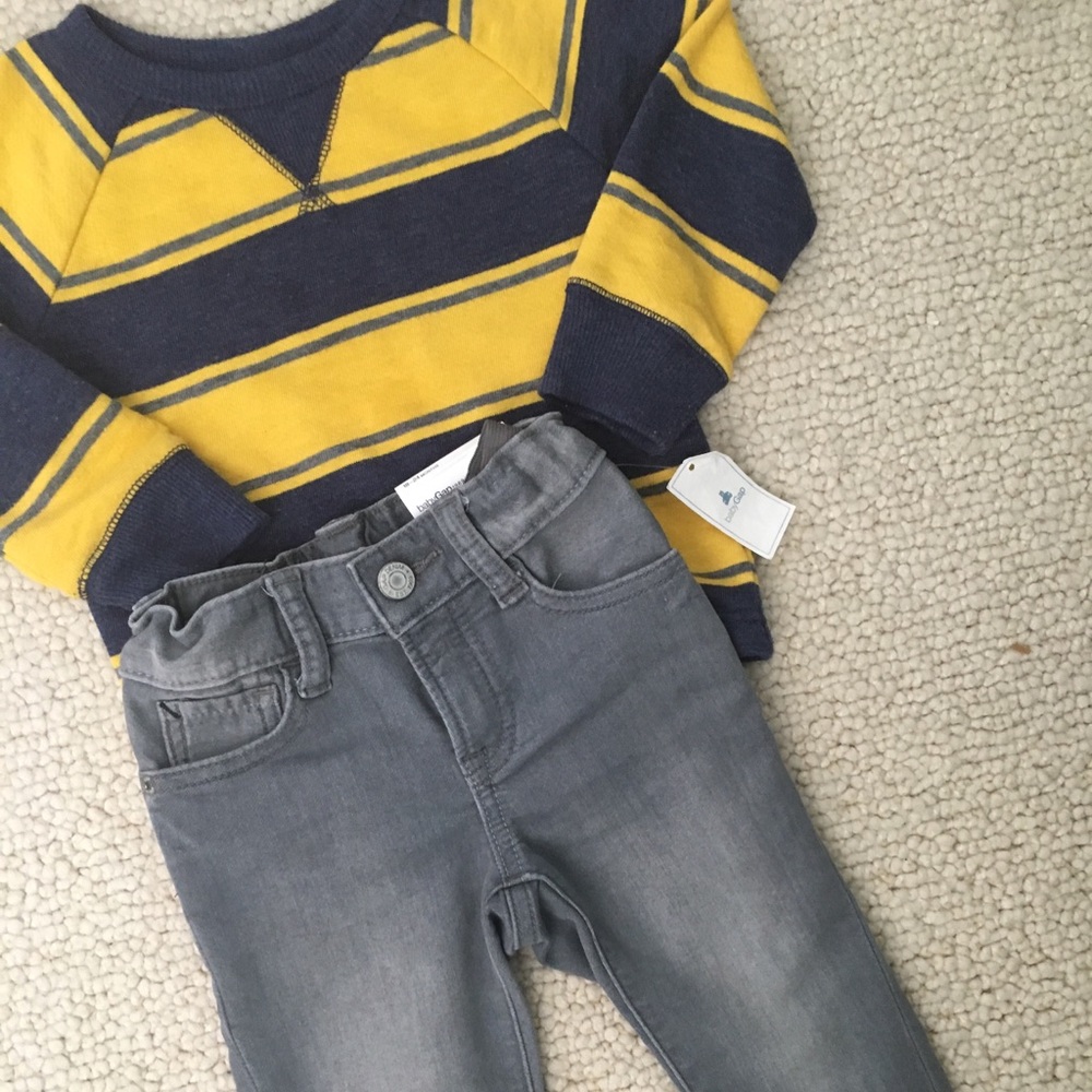 Gap pull over & slim jeans